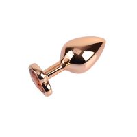 Chisa Rose Gold Heart Plug anal Talla M, imagen 4
