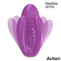 Action Twinx vibrador para parejas con vibración y golpeteo y mando a distancia, imagen 5