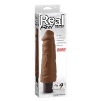 Real Feel vibrador realista n.º 9 (marrón), imagen 2