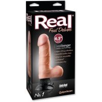Real Feel Deluxe vibrador realista n.º 1 16,5 cm color piel, imagen 2