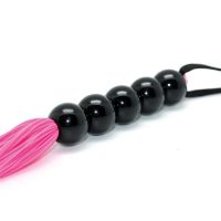 Bondage Play Flogger de silicona Rosa 38 cm, imagen 3
