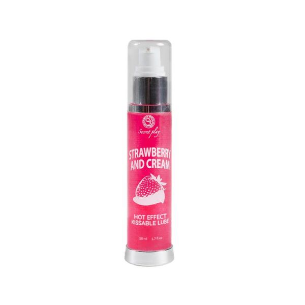 Secret Play lubricante fresa con nata, efecto calor 50 ml