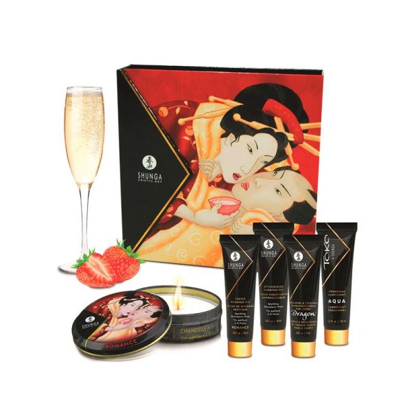 Shunga Geisha Secrets set Sparkling (vino)