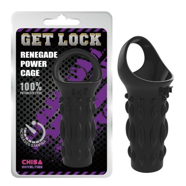 Chisa funda de pene 11,5 cm (negro)