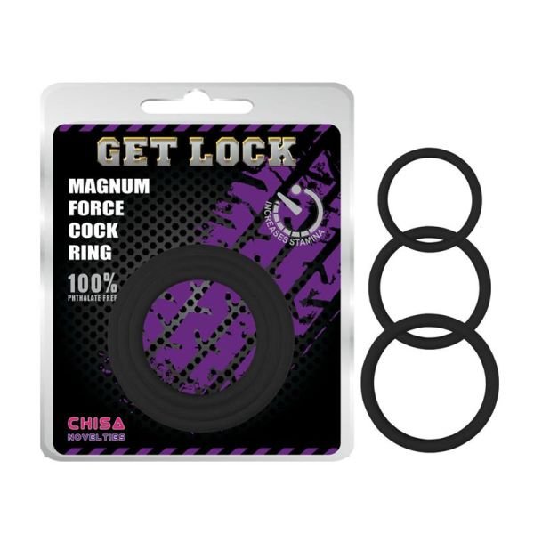 Chisa Magnum Force Cock Ring Silicone (Negro)