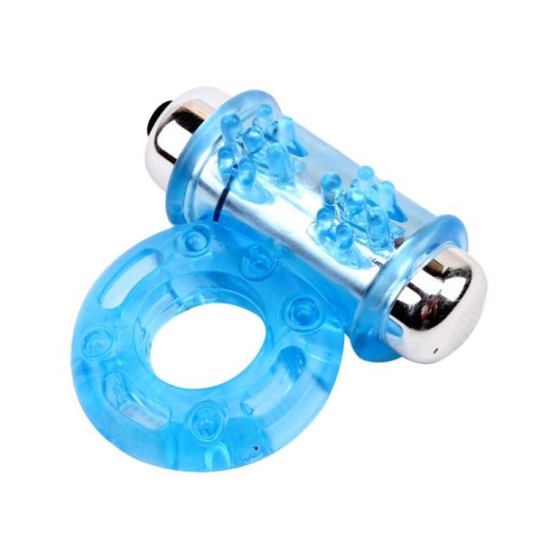 Chisa Anillo peneano vibrador-Azul