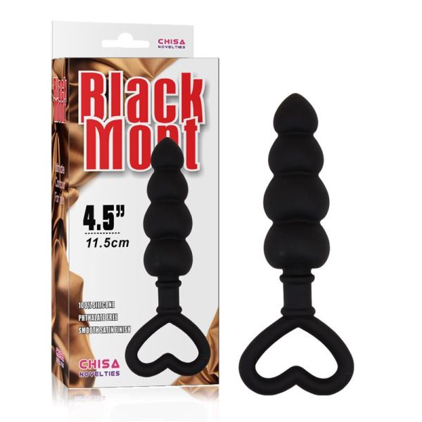 Chisa Luv Probe con cuentas 15.6 x 3.4 cm silicona (negro)