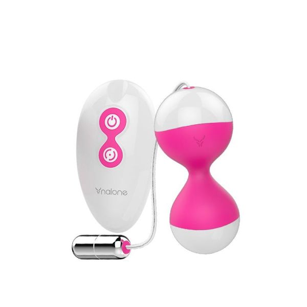 Nalone Miu Miu huevo vibrador y bolas kegel (fucsia)