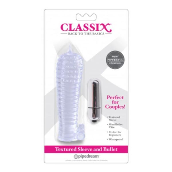 Classix Dua funda texturizada y mini bala transparente