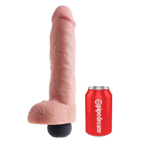 King Cock pene eyaculador con testículos 11"