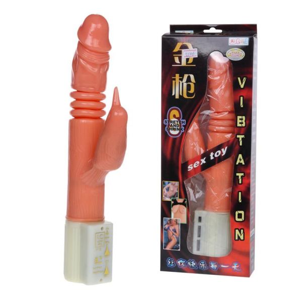 Baile vibrador rabbit con rotación y empuje