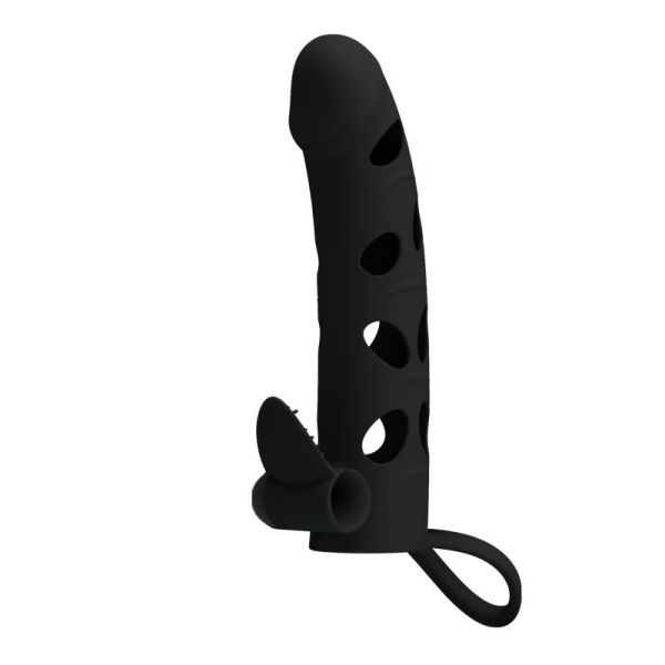 Pretty Love funda para el pene con bala vibradora (negro)