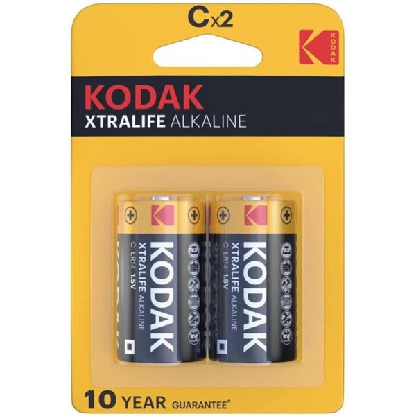 Batería Alcalina Kodak Xtralife C LR14 Blister de 2