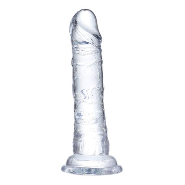 Dildo Realista Esmaltado Material Cristal 19 cm