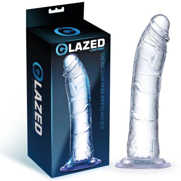 Dildo Realista Esmaltado Material Crystal 21,5 cm