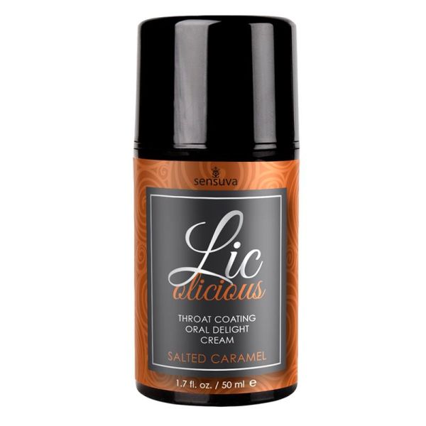 Sensuva Lic-o-licius crema desensibilizante para la garganta caramelo salado