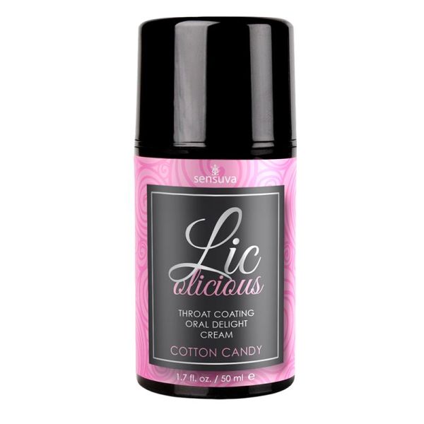 Sensuva Lic-o-licius crema desensibilizante para la garganta algodón de azúcar