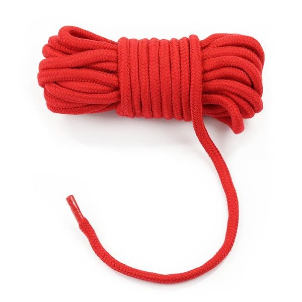 Lovetoy cuerda de bondage suave (rojo)