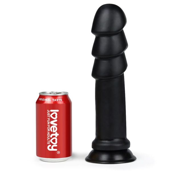 Lovetoy Dildo King Sized Anal Ripples 11.25" (Negro)