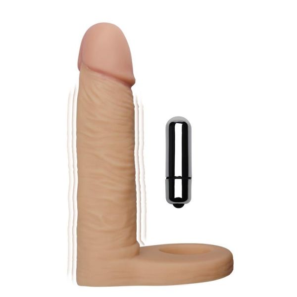 Lovetoy funda ultrablanda para doble penetración 5,8" con vibración