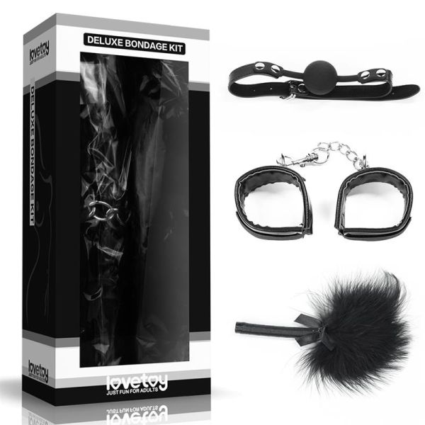 Lovetoy kit de bondage Deluxe (negro)