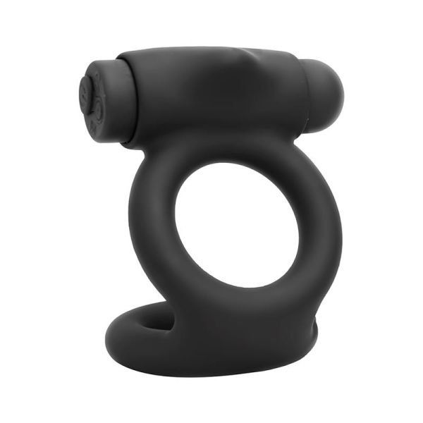 Tardenoche Denver anillo doble con bala vibradora (negro)