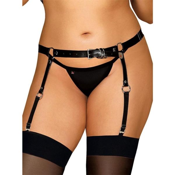 Obsessive liguero ajustable de polipiel Curvy XL/XXL