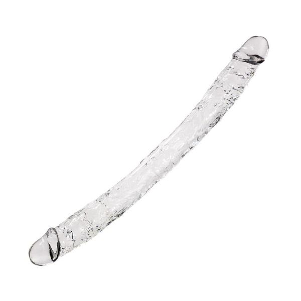 Alive Supreme dildo doble 38,5 cm transparente
