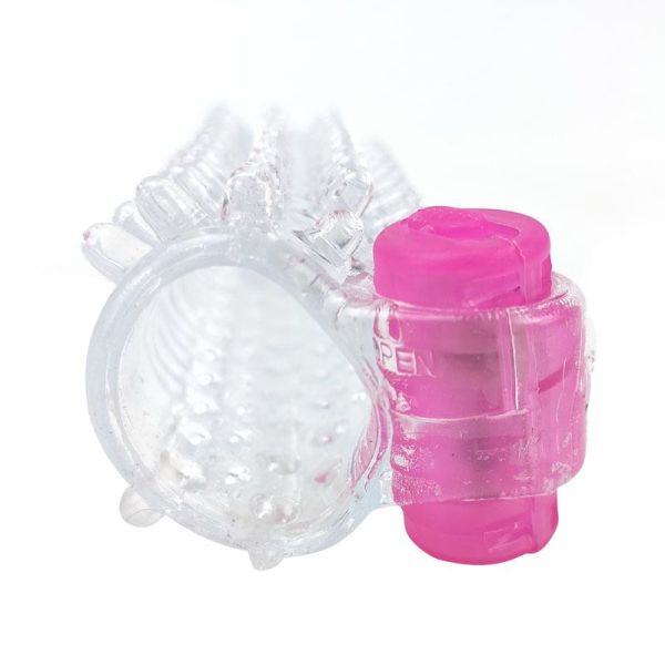A-Gusto funda vibradora para el pene, transparente