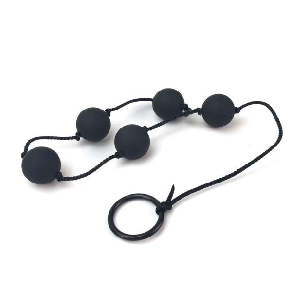 A-Gusto bolas chinas con cadena 36 cm (negro)