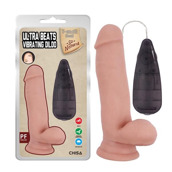 Chisa Realistic Vibrating Dildo Ultra Beats 6.8"