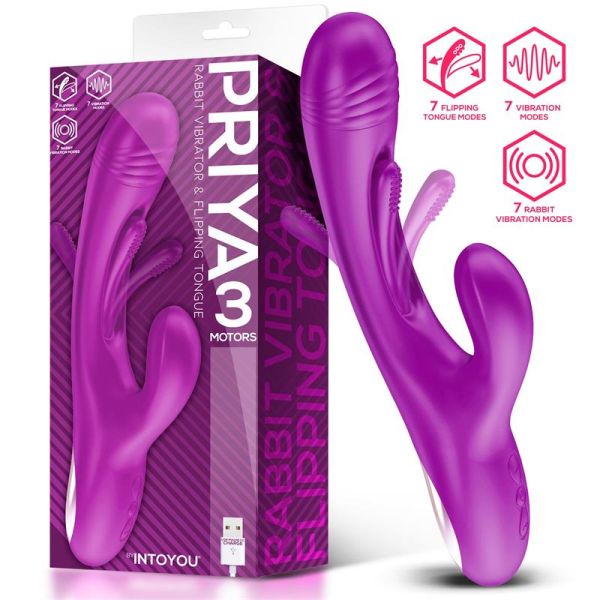 IntoYou Priya vibrador con movimiento de lengua batiente