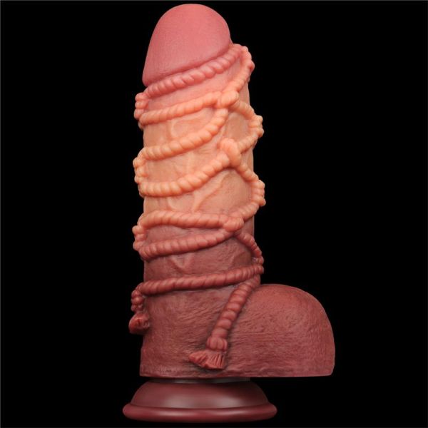 Lovetoy dildo de doble capa King Size natural 9,5"