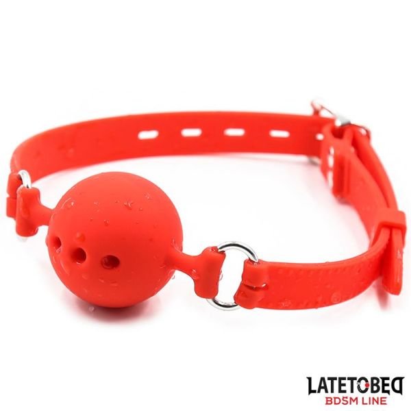 LateToBed Breathable Silicone Ball Gag S - 4 cm
