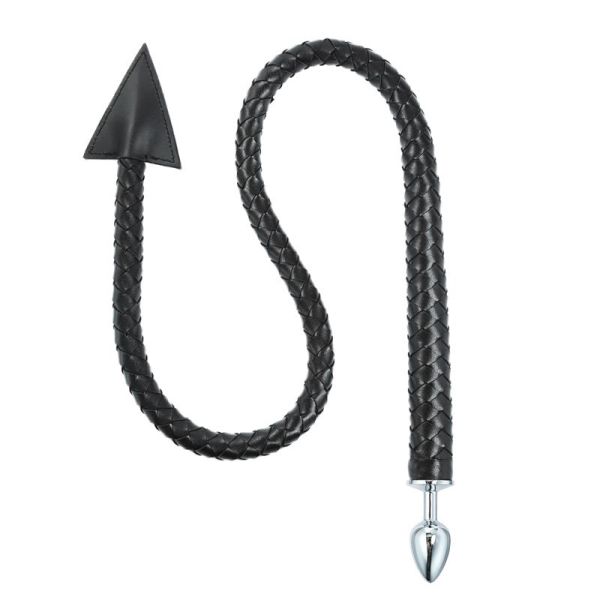 LateToBed plug anal trenzado con cola de diablo