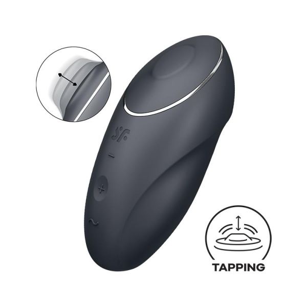 Satisfyer Tap and Climax 1 Vibrador y tapping (Negro)