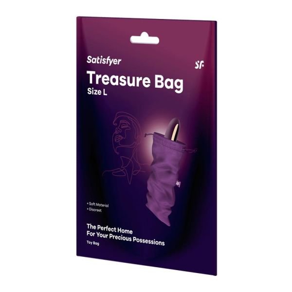 Satisfyer Toy Bag Treasure Bag Tamaño L (Púrpura)