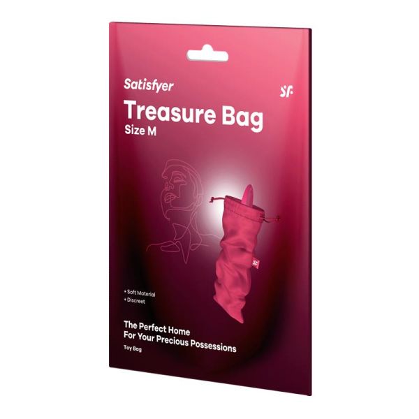 Bolsa para juguetes Satisfyer Treasure Bag, talla M (roja)