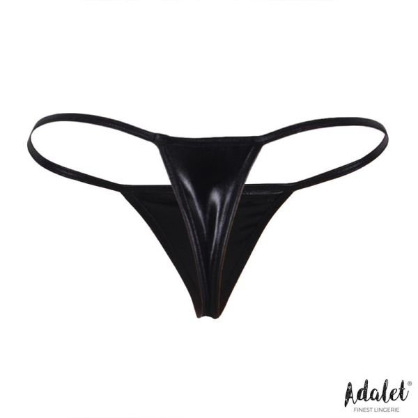 Adalet Lingerie Daphne tanga clásico (negro)
