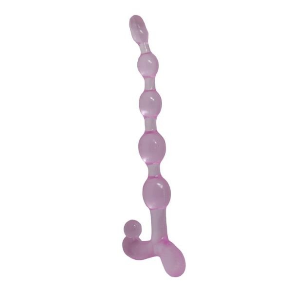 Baile Bendy Twist Anal Beads (Pink)