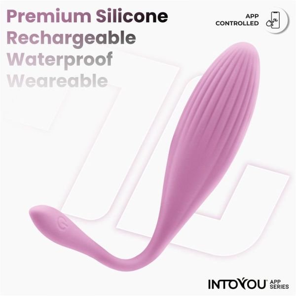 IntoYou huevo vibrador con bolas giratorias y app