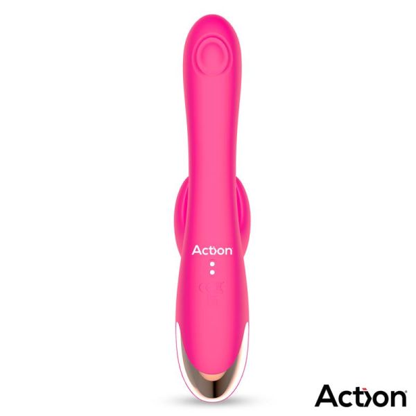 Action Antony vibrador con doble golpeteo y dedo oscilante
