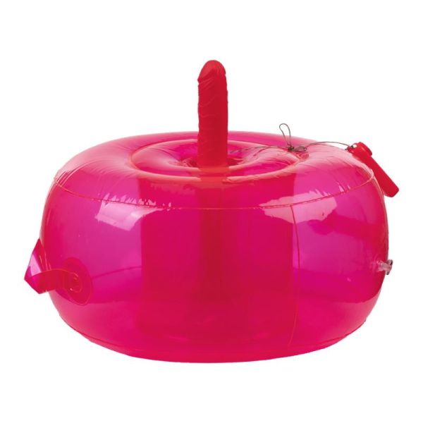 Inflatable Fun cojín hinchable con dildo vibrador y mando