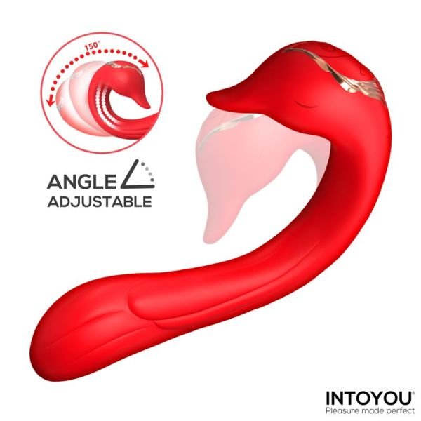 IntoYou Swana vibrador con lengua lamedora y ángulo ajustable