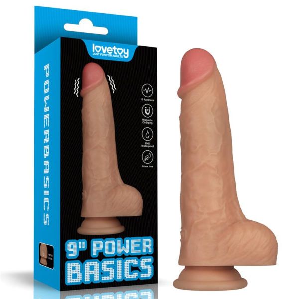 Lovetoy Power Basics dildo vibrador 9"