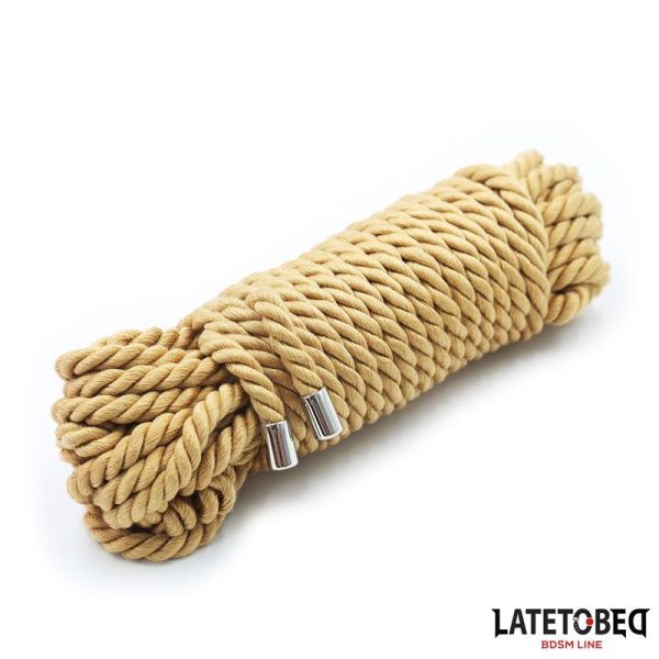 LateToBed cuerda de bondage con detalles de metal 10 m