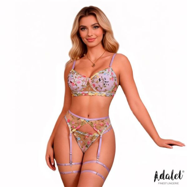Adalet Lingerie Zoey set de 4 piezas (lila)