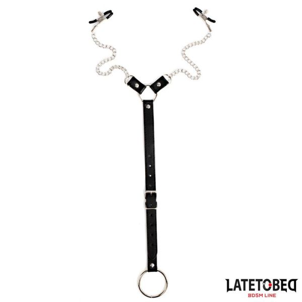 LateToBed pinzas para pezones con correa ajustable