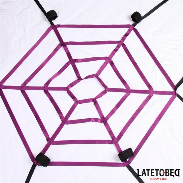 LateToBed bondage de cama telaraña