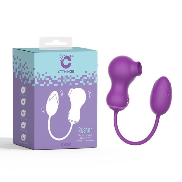 Chisa Rusher succionador de clítoris y huevo vibrador